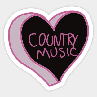 Country Music Lover Sticker